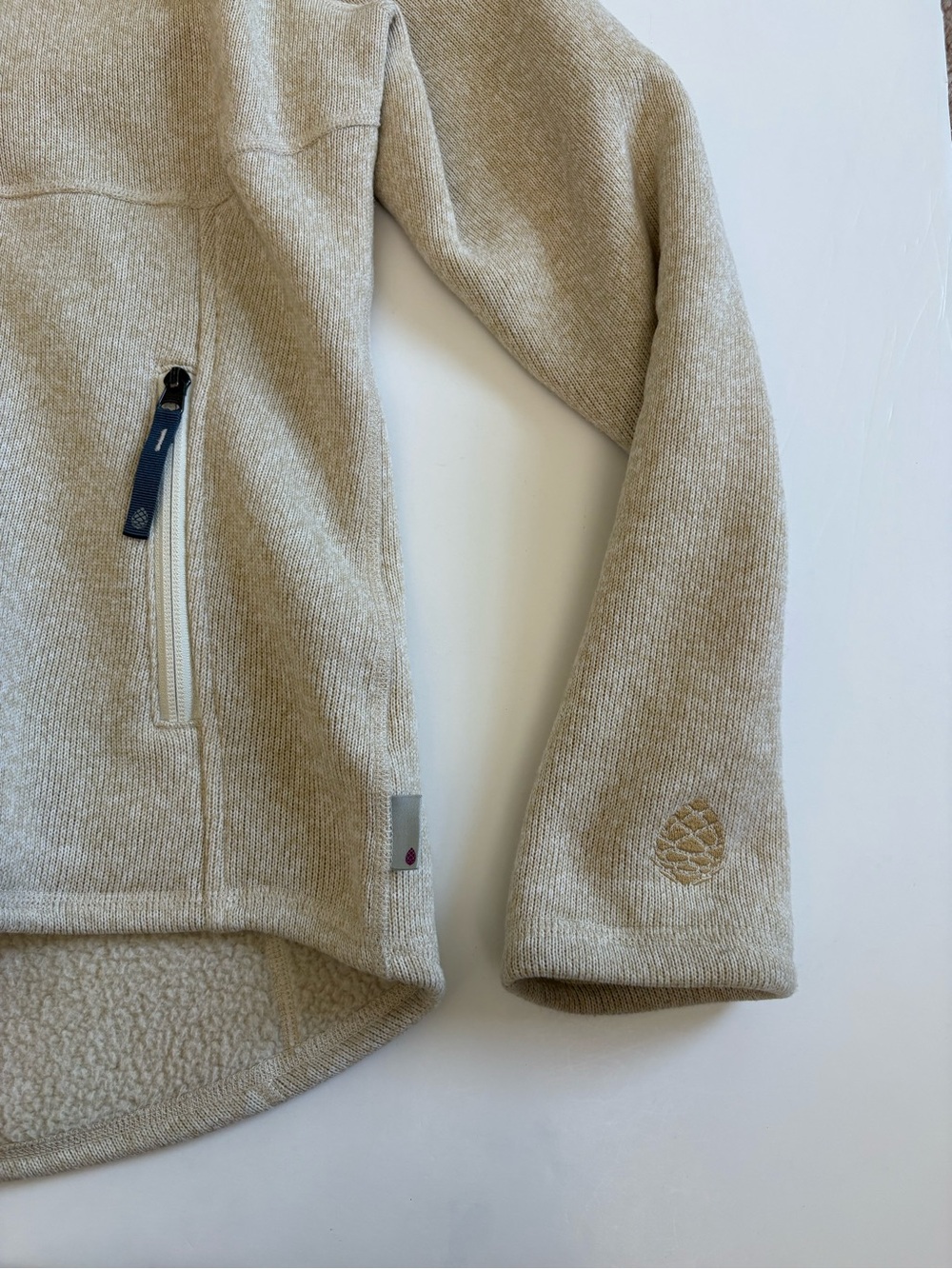 Stio Sweetwater Fleece Jacket Size Small Beige Full Zip - Picture 6 of 9